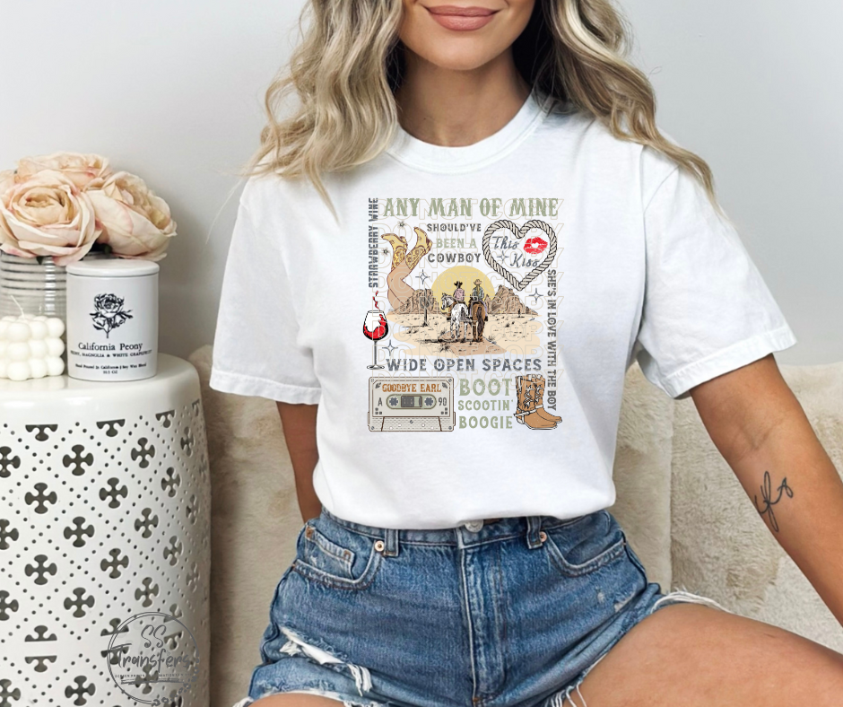 90's Country Screen Print Transfer