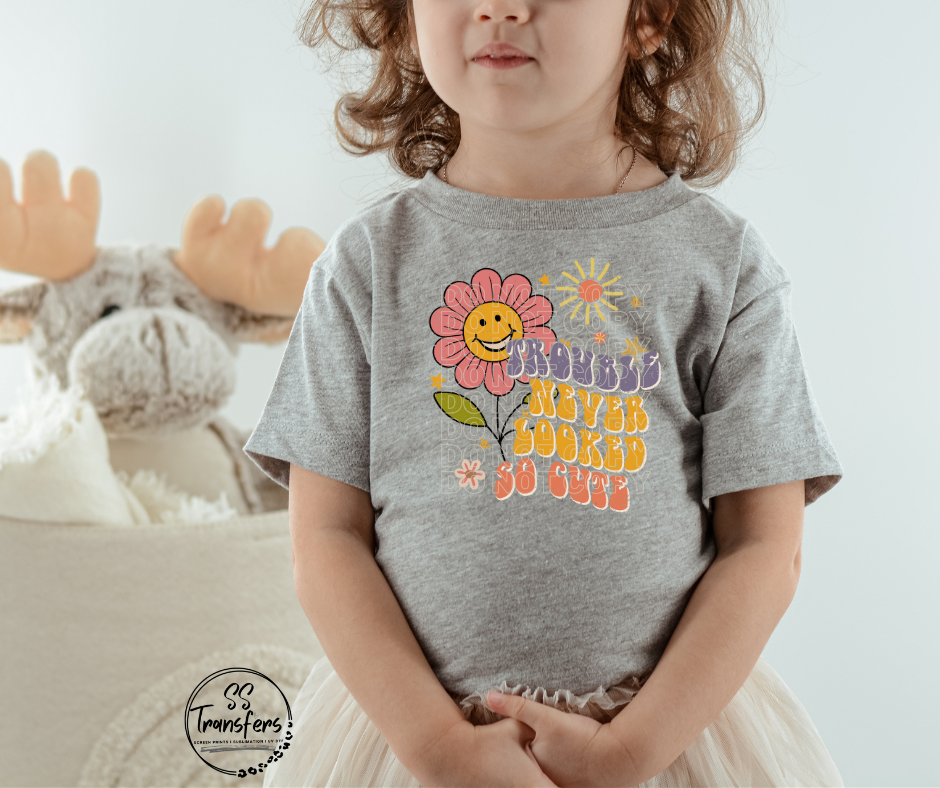 Trouble Never Looked So Cute DTF Transfer