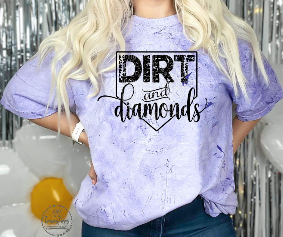 Dirt and Diamonds Screen Print Transfer
