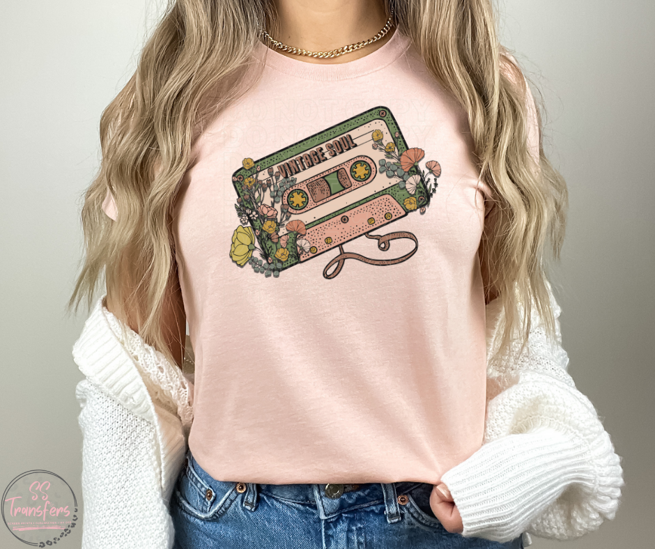Vintage Soul Cassette Sublimation Transfer