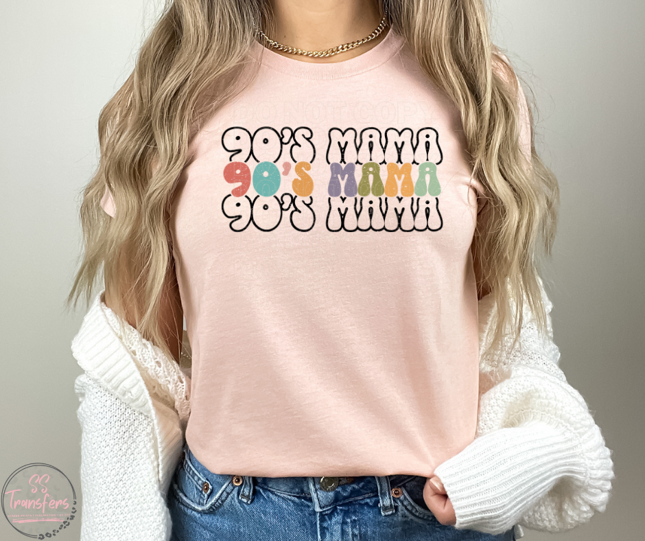 90's Mama Sublimation Transfer