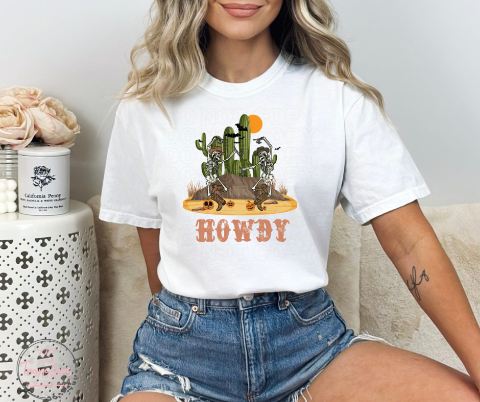 Howdy Skellies Sublimation Transfer