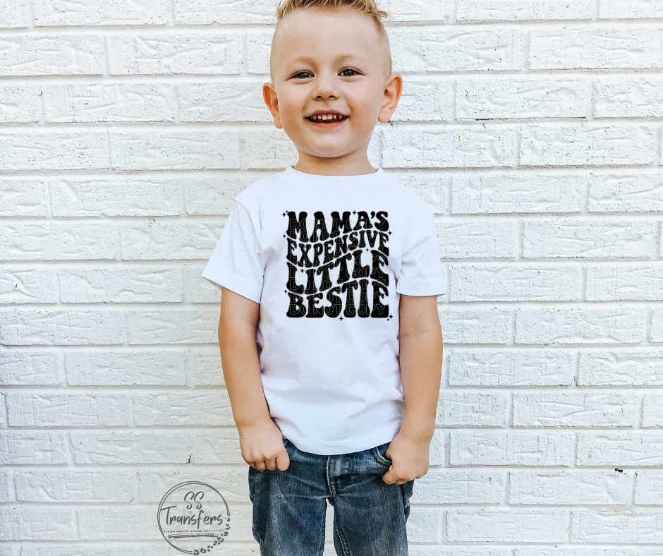 Expensive Little Bestie Screen Print Transfer