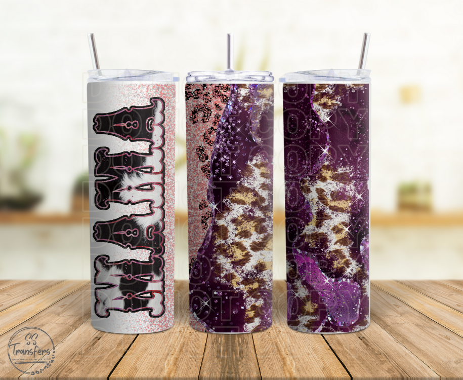 Mama Geode Leopard Sub Tumbler Transfer
