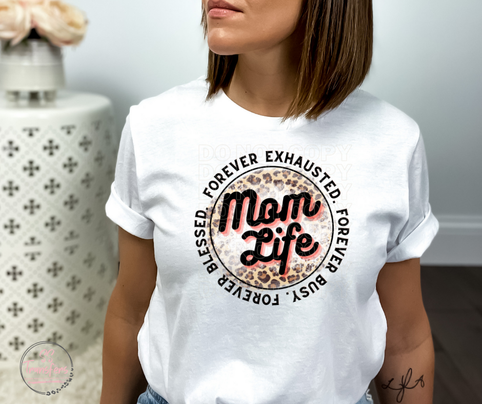 Mom Life Sublimation Transfer