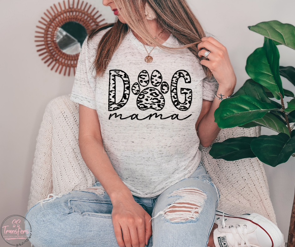 Leopard Dog Mama Sublimation Transfer