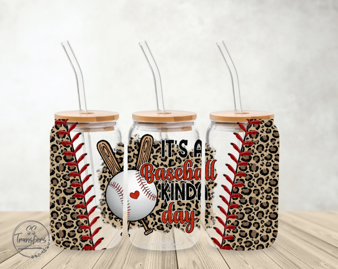 It's a Baseball Kinda Day Libbey UV Wrap