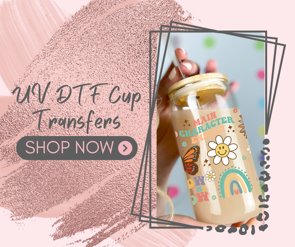 3D Puff L.V. White Tumbler Wrap - Sublimation Transfer