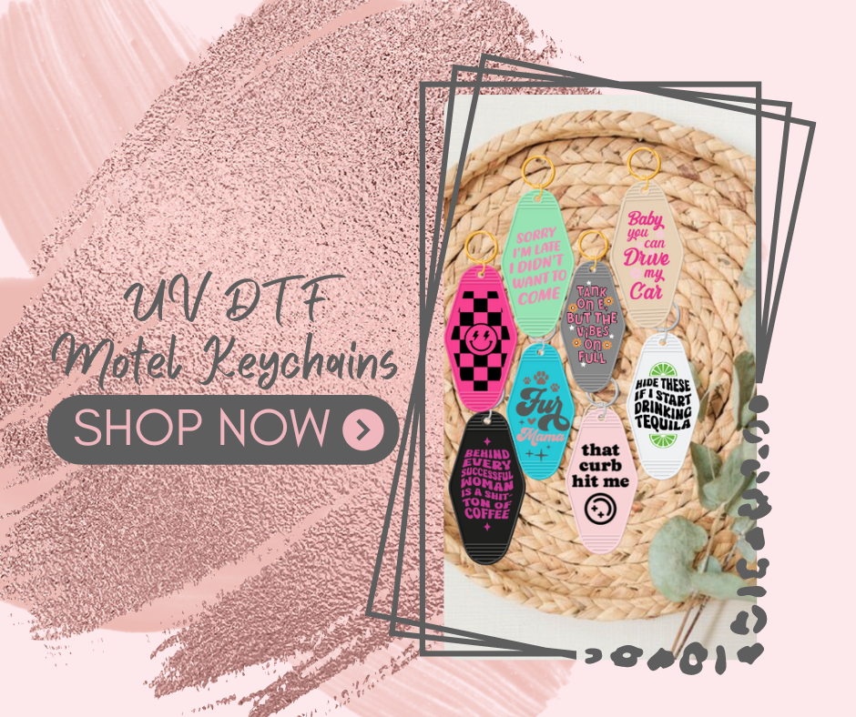 Motel Keychain UV DTF Transfer – SS Transfers