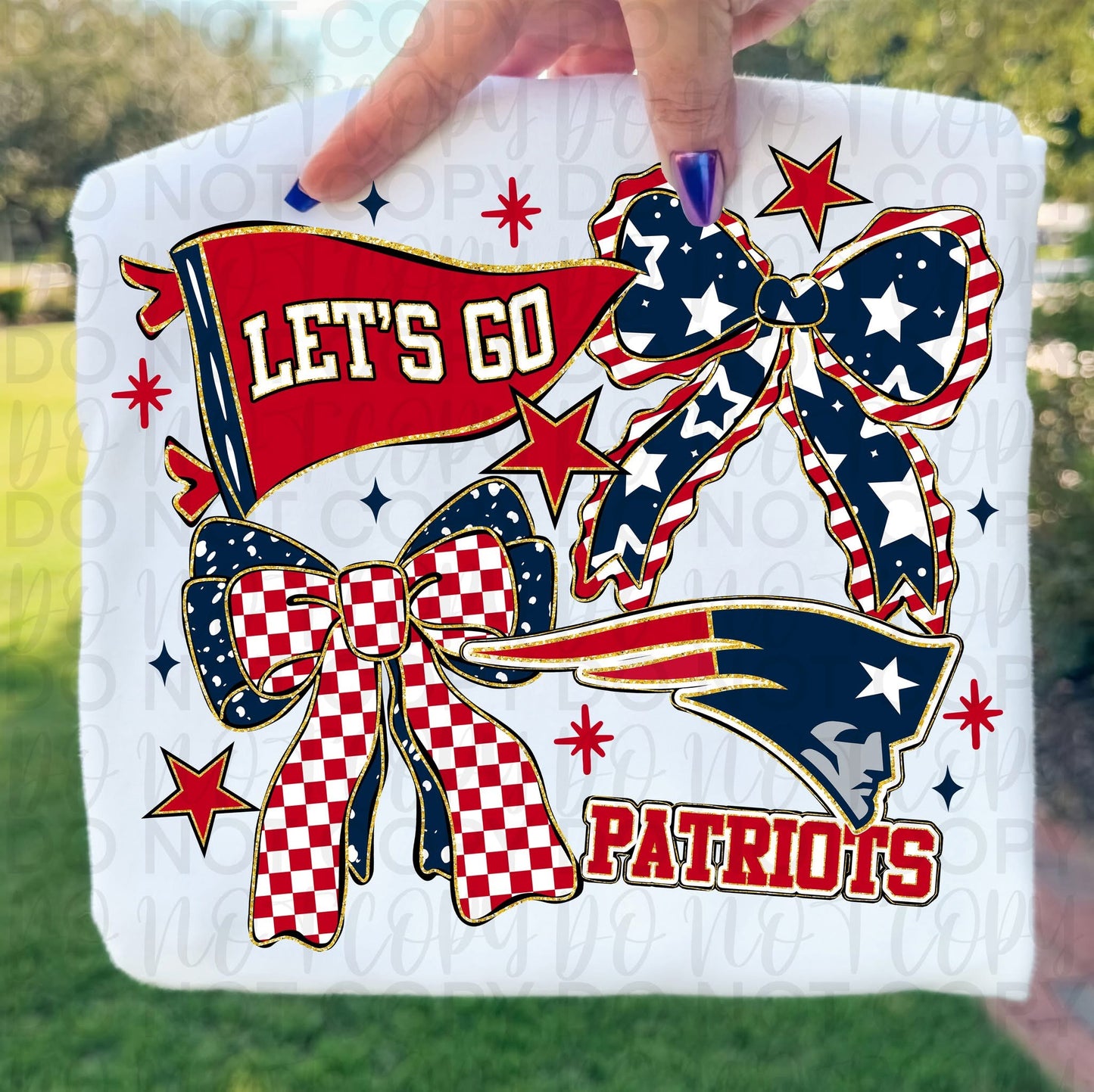 Let's Go Bows Pro (All Teams Avail.) DTF Transfer