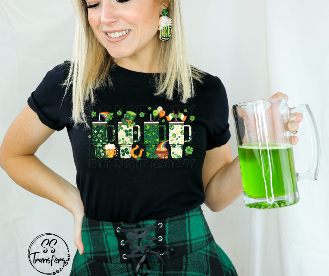 Green Tumblers DTF Transfer