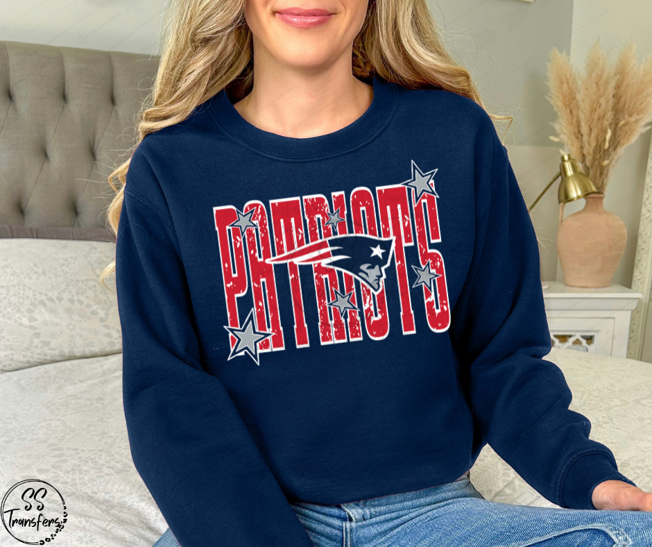 Pats Stars DTF Transfer