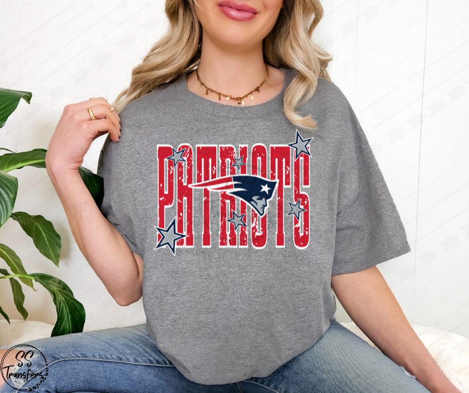 Pats Stars DTF Transfer