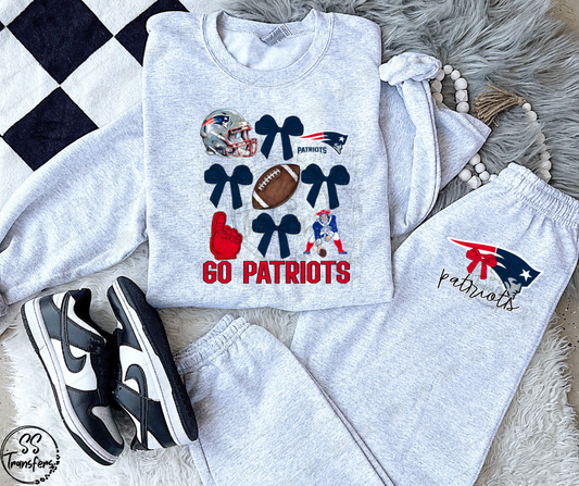 Pats Helmet and Bow (pocket included) DTF Transfer