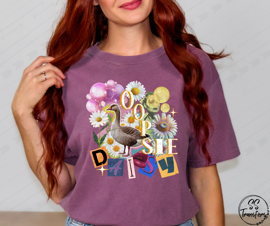Oopsie Daisy Collage DTF Transfer