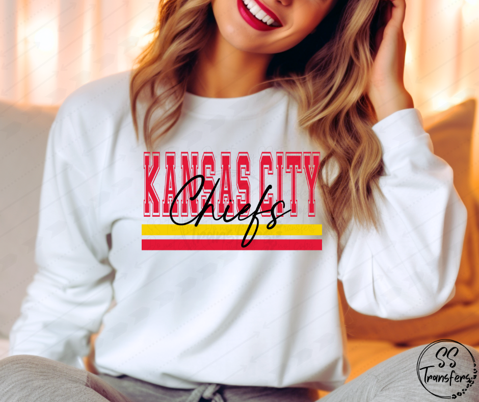 KC Striped Cursive DTF Transfer – SS Transfers