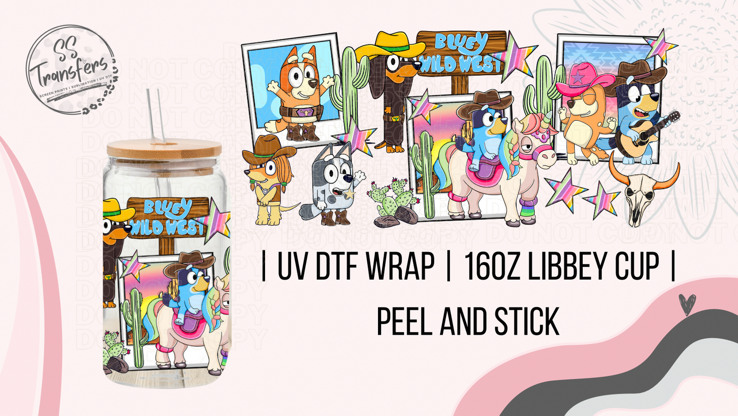 Wild West B Dog Libbey UV Wrap
