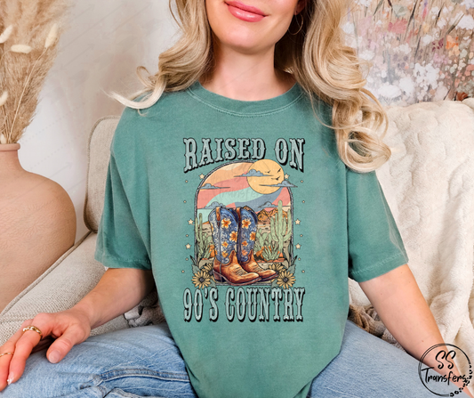 Raised On 90's Country DTF Transfer