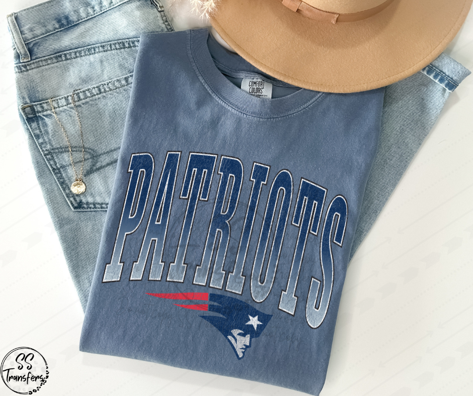 Pats Distressed DTF Transfer