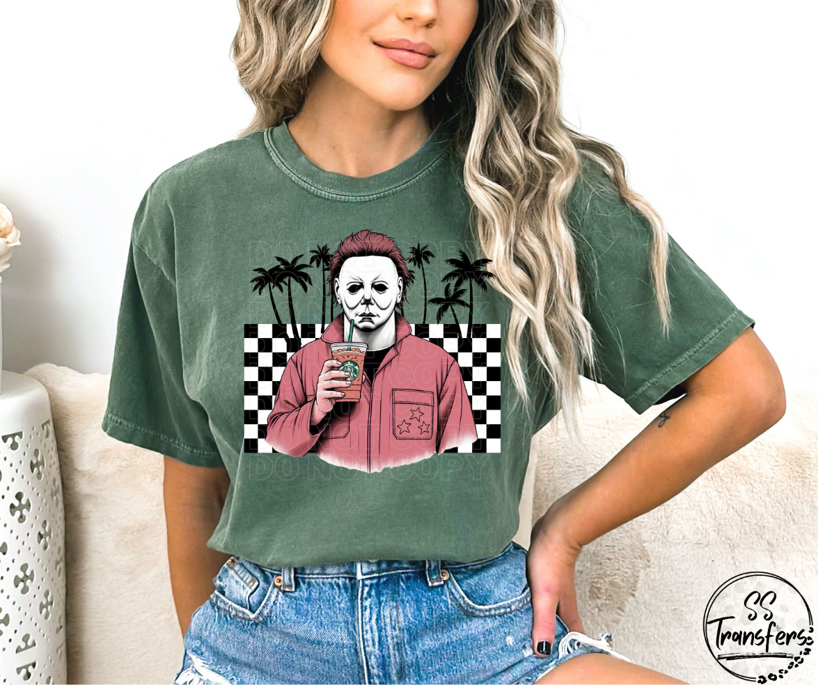 Mike Checkered Palms DTF Transfer