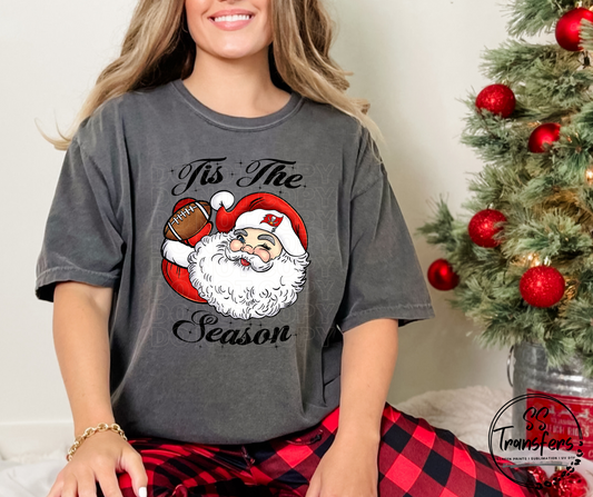 Tis' The Season Santa Football (Pro Team Options) DTF Transfer