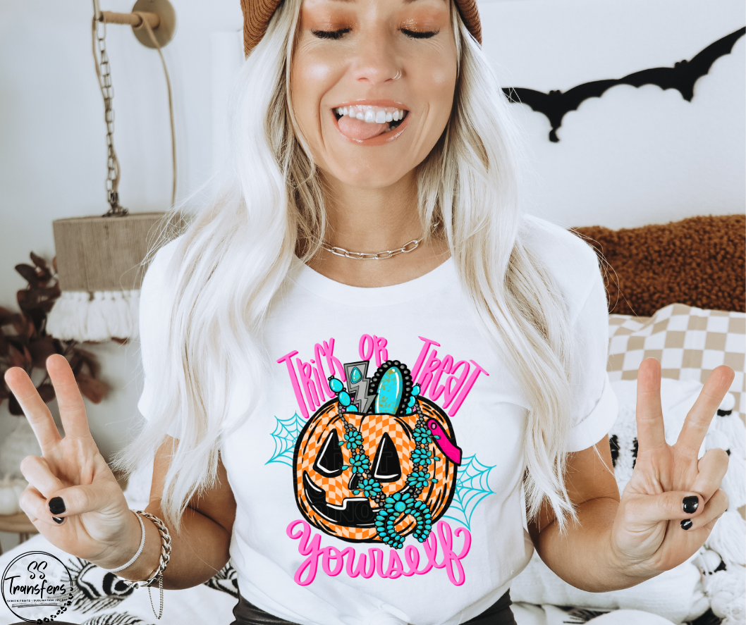 Trick or Treat Yourself (multiple colors) DTF Transfer