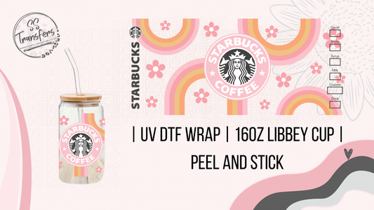 Retro Starbs (Multiple Colors) Libbey UV Wrap