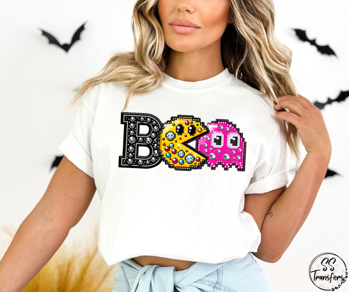 Boo Pac Boo Pac Faux Rhinestones DTF Transfer – SS Transfers