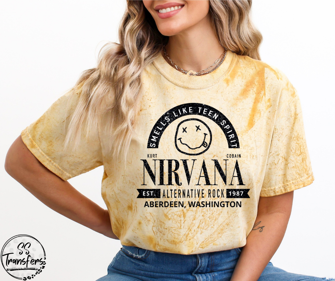 Smells Like Kurt (Multiple Colors) DTF Transfer
