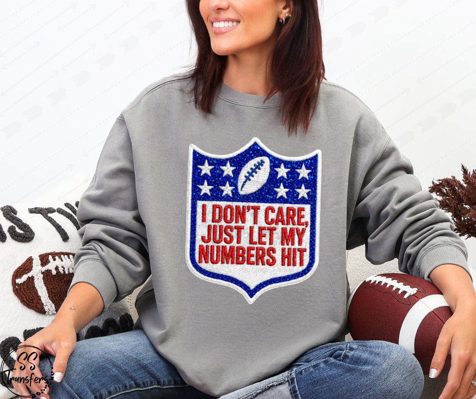 Let My Numbers Hit DTF Transfer