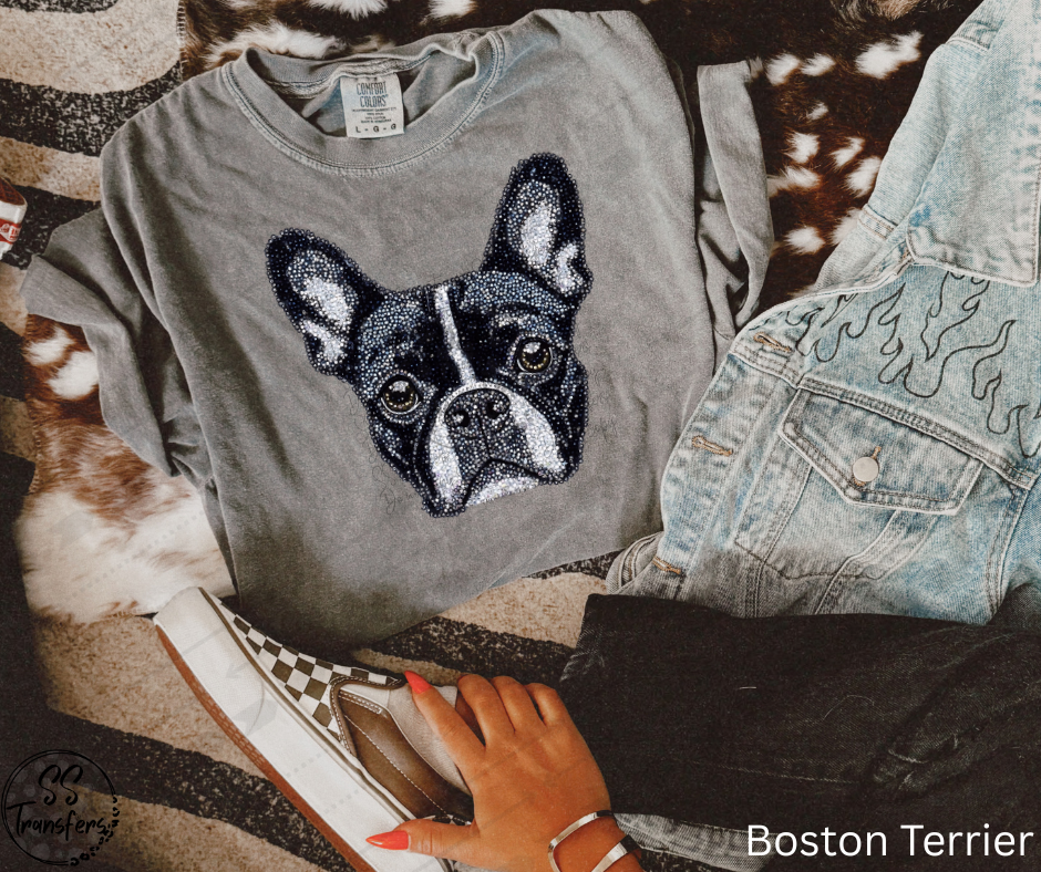 Faux Rhinestone Dogs (Multiple Choices) DTF Transfer