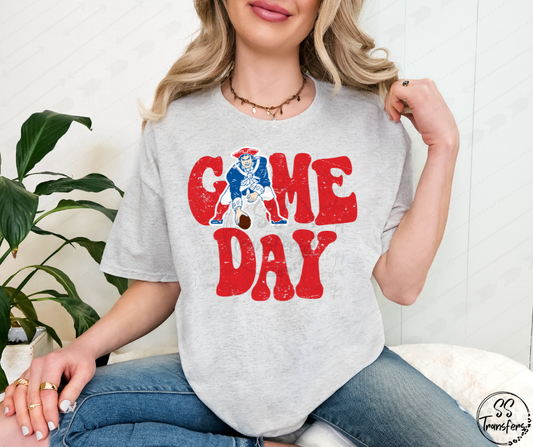 Vintage Game Day Pats (Multiple Colors) DTF Transfer