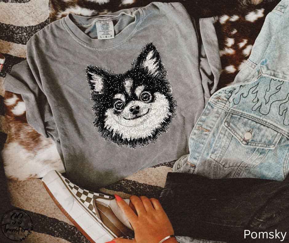 Faux Rhinestone Dogs (Multiple Choices) DTF Transfer