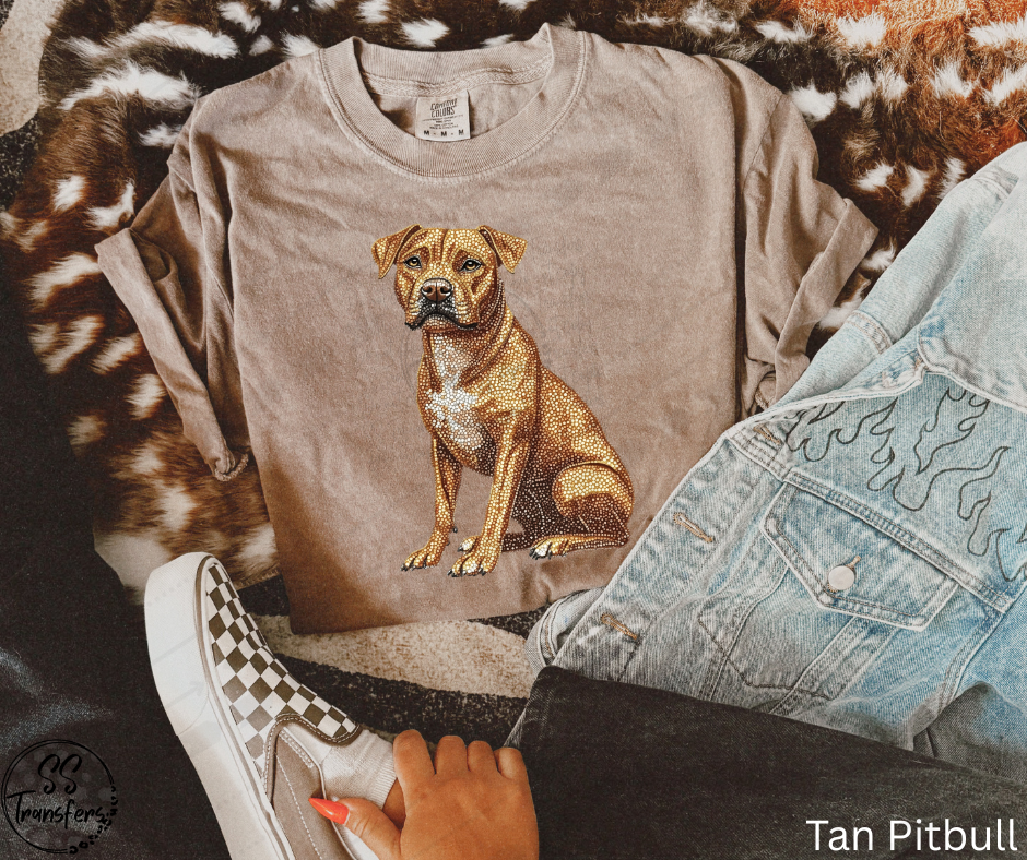 Faux Rhinestone Dogs (Multiple Choices) DTF Transfer