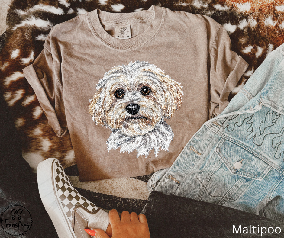 Faux Rhinestone Dogs (Multiple Choices) DTF Transfer