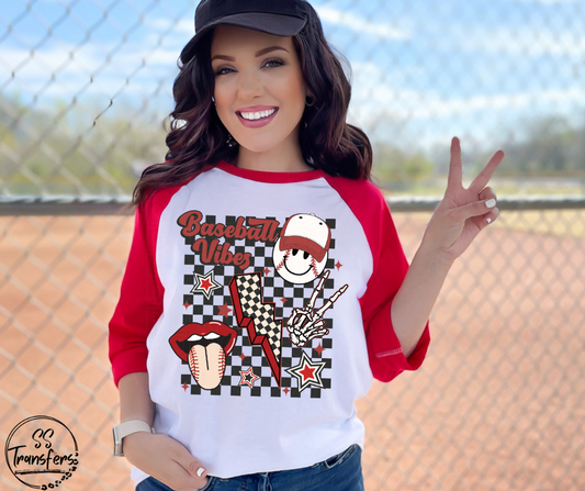 Baseball Vibes DTF Transfer