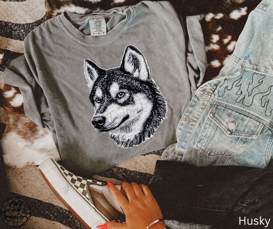 Faux Rhinestone Dogs (Multiple Choices) DTF Transfer