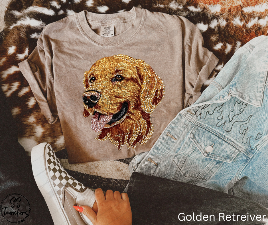 Faux Rhinestone Dogs (Multiple Choices) DTF Transfer