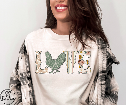 Love Boho Farm Animals (MULTIPLE CHOICES) DTF Transfer