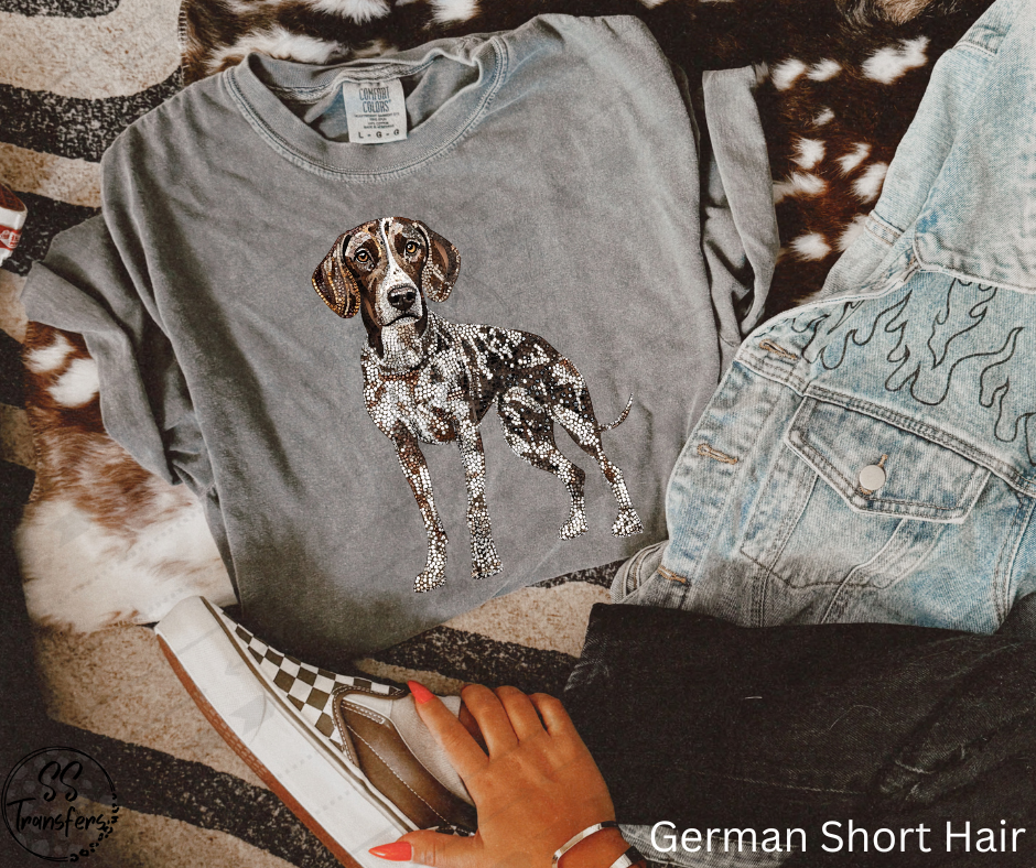 Faux Rhinestone Dogs (Multiple Choices) DTF Transfer