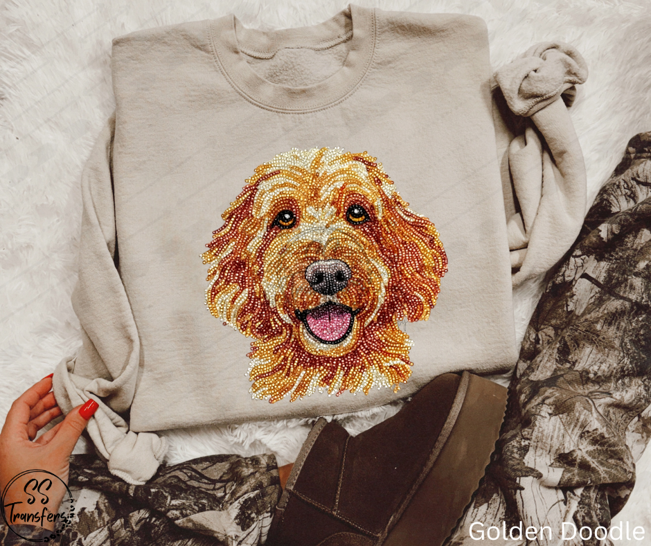 Faux Rhinestone Dogs (Multiple Choices) DTF Transfer