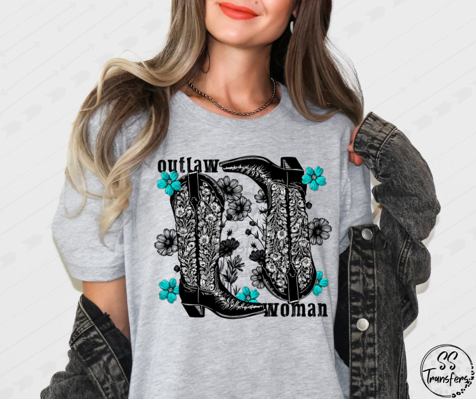 Outlaw Woman DTF Transfer