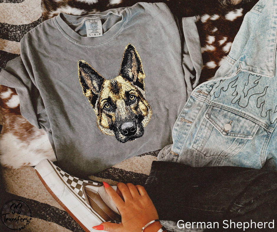 Faux Rhinestone Dogs (Multiple Choices) DTF Transfer