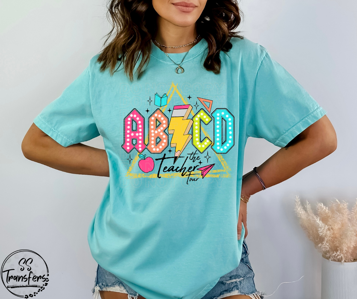 ABCD Teacher Tour DTF Transfer