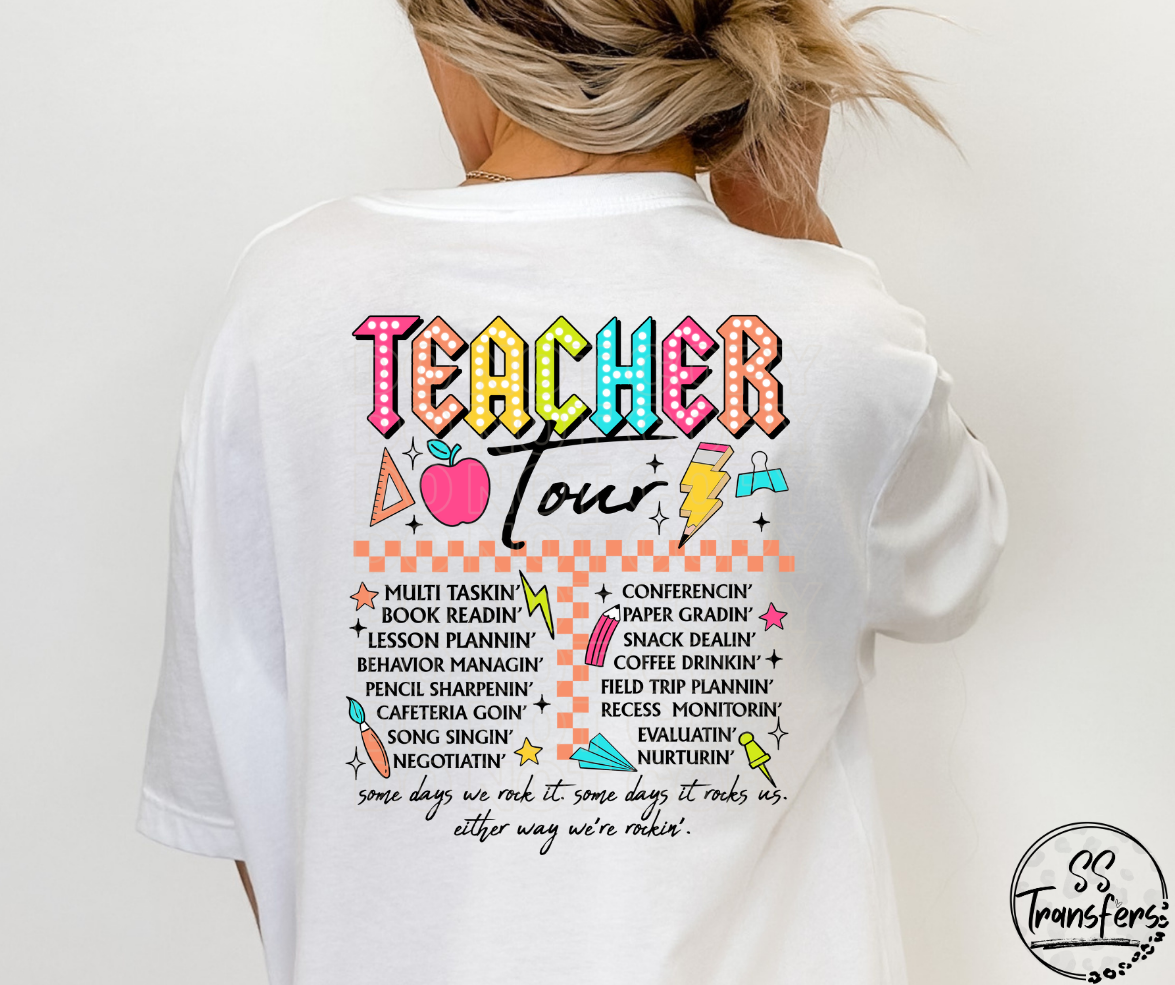 ABCD Teacher Tour DTF Transfer