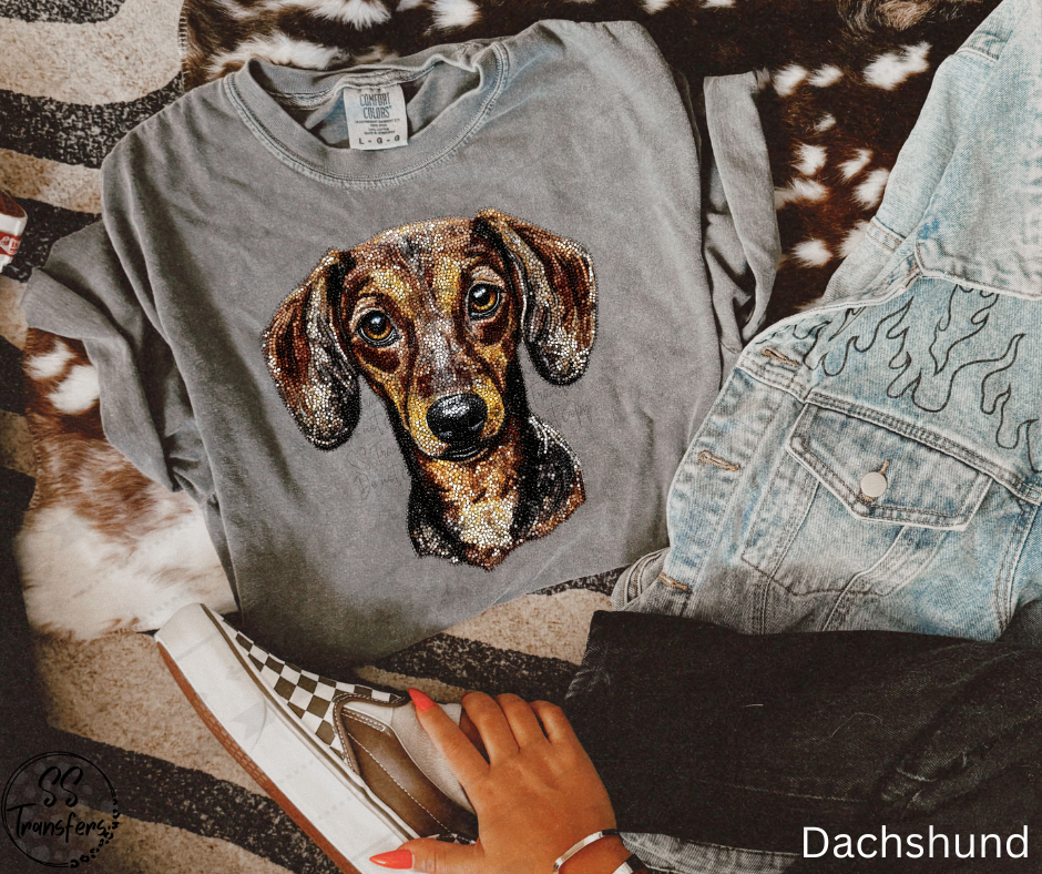 Faux Rhinestone Dogs (Multiple Choices) DTF Transfer