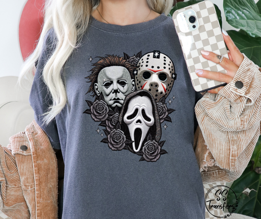 Scary Guys Faux Embroidered (Multiple Choices) DTF Transfer