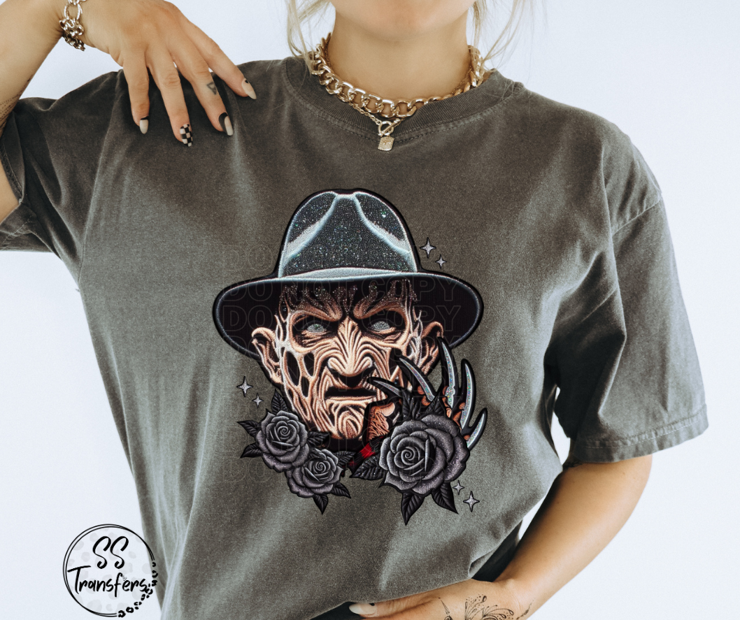 Scary Guys Faux Embroidered (Multiple Choices) DTF Transfer