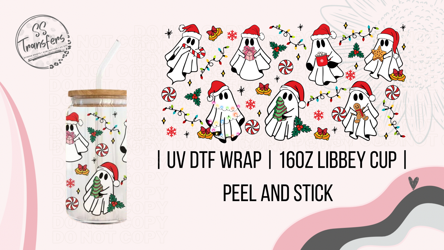 Christmas Ghosties Libbey UV Wrap