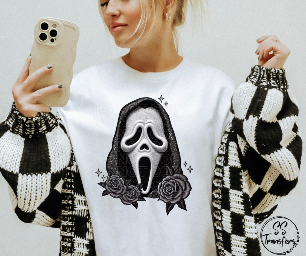 Scary Guys Faux Embroidered (Multiple Choices) DTF Transfer